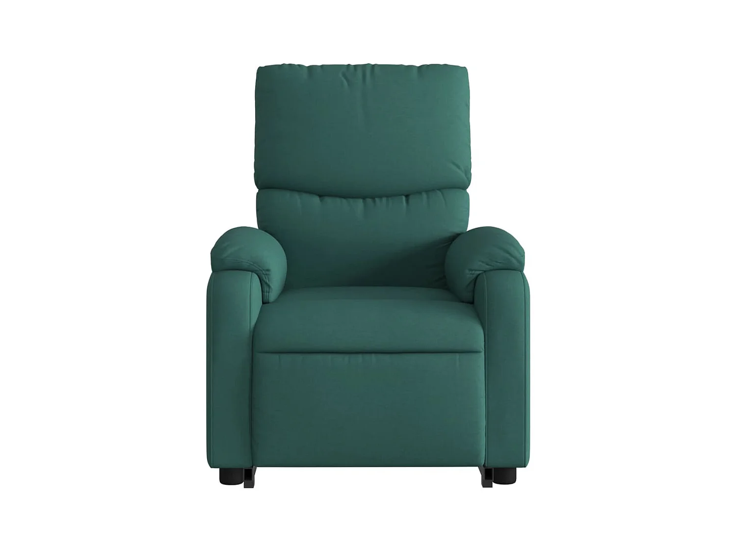Silla de masaje reclinable de pie de tela verde oscura SHL7028