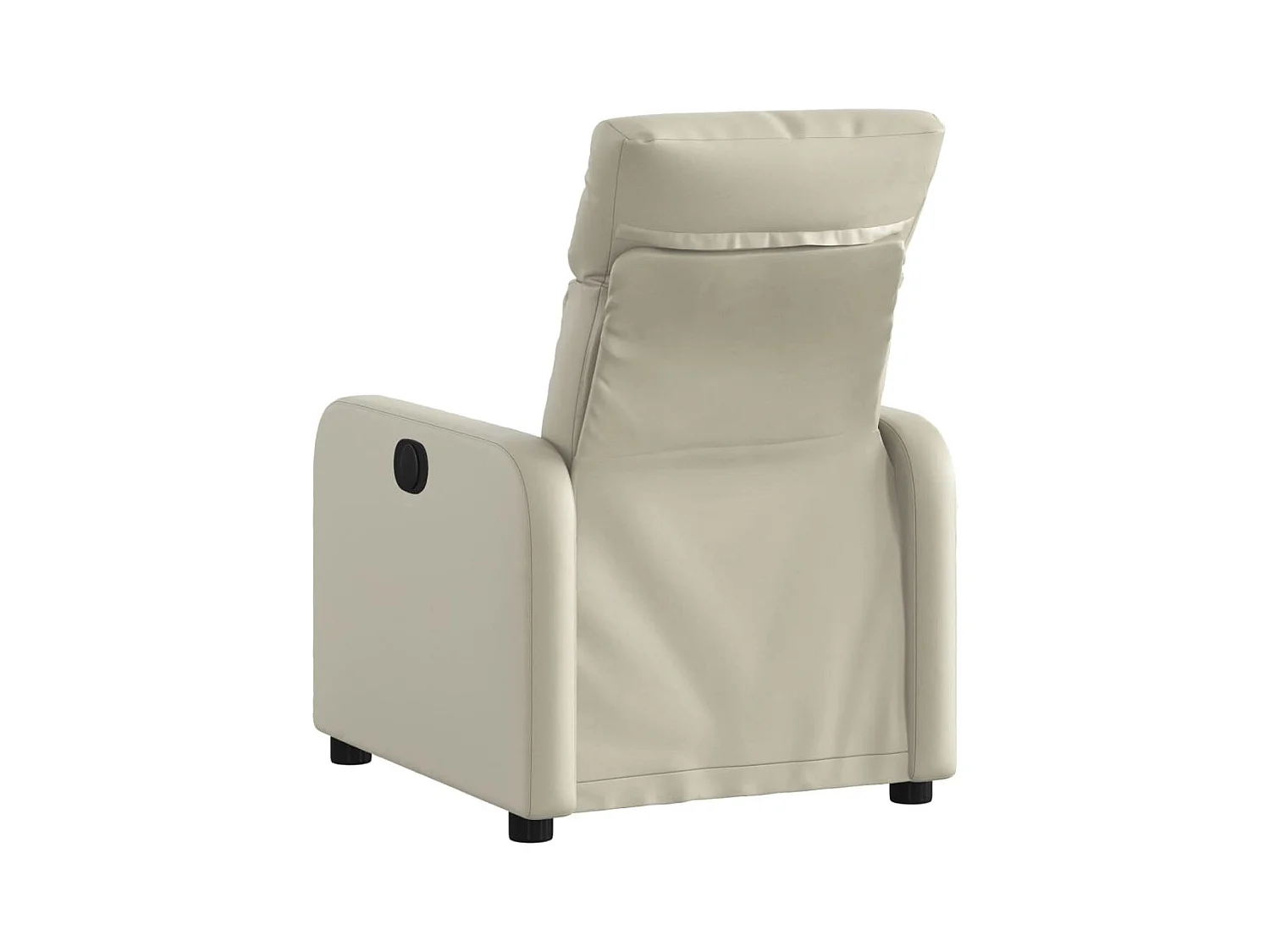 Sillón de relax | Sillón reclinable de cuero sintético crema SHL8529