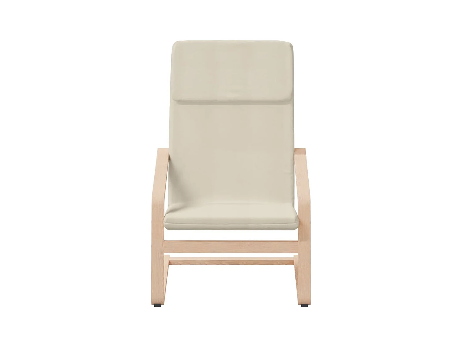 Sillón de relax | Silla de relax con taburete tela color crema SHL9818