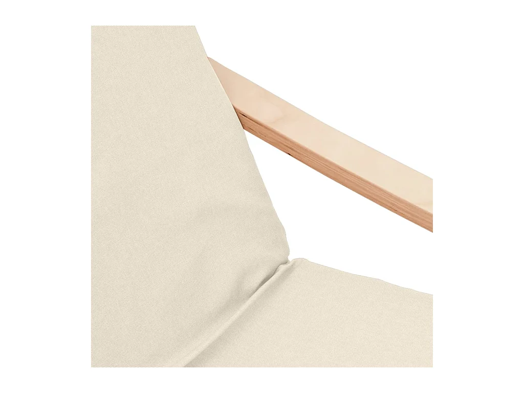 Sillón de relax | Silla de relax con taburete tela color crema SHL9818