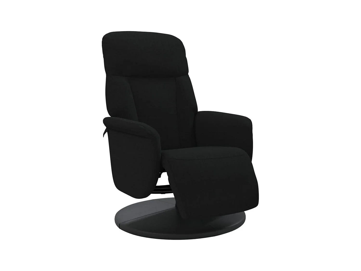 Sillón de relax | Sillón reclinable con reposapiés terciopelo negro SHL7700