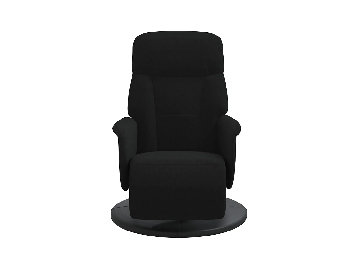 Sillón de relax | Sillón reclinable con reposapiés terciopelo negro SHL7700