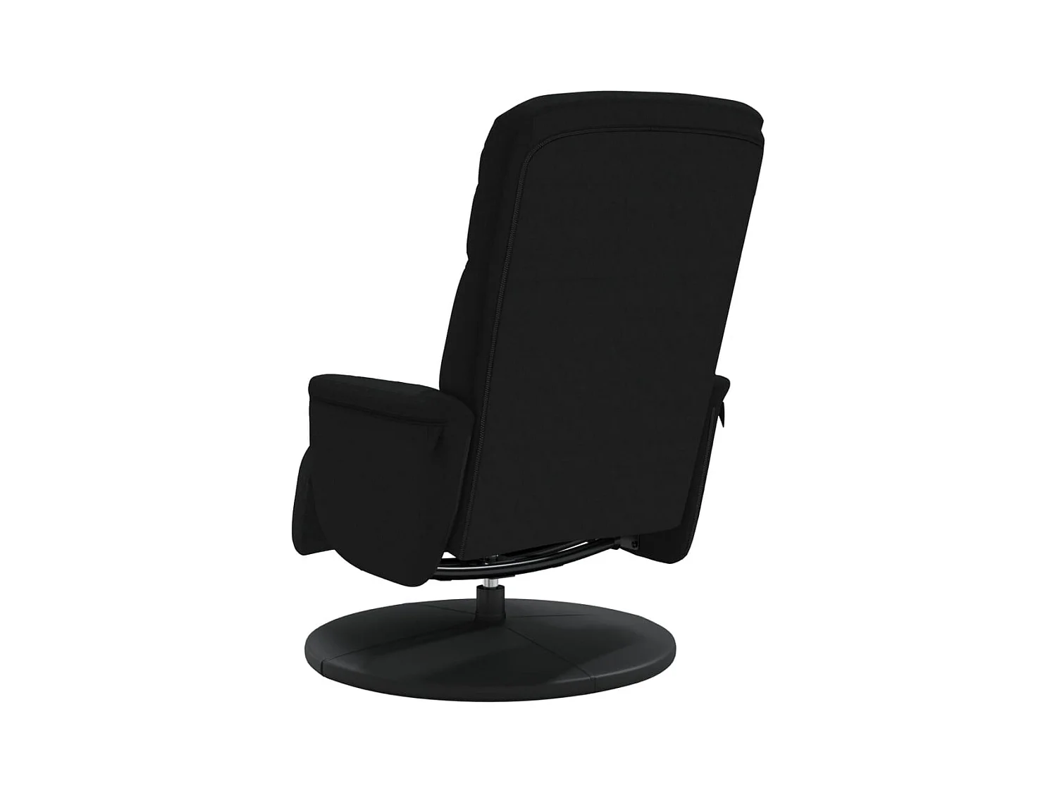 Sillón de relax | Sillón reclinable con reposapiés terciopelo negro SHL7700