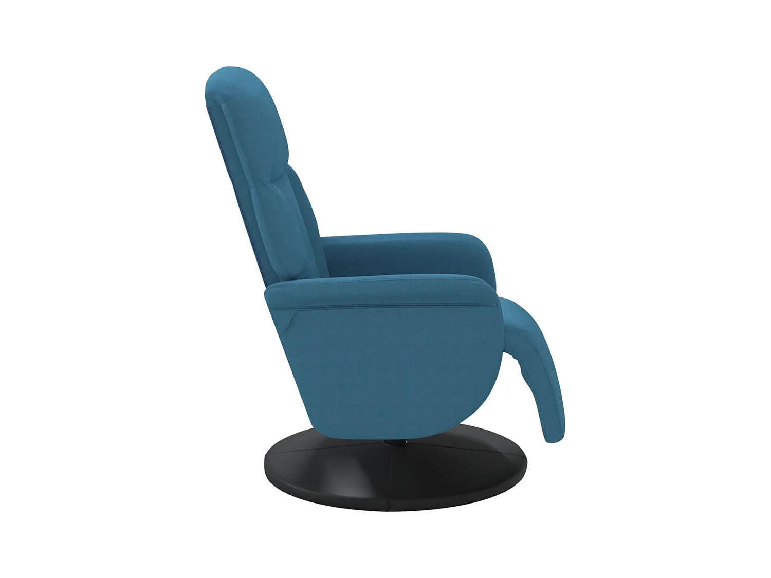 Sillón de relax | Sillón reclinable con reposapiés terciopelo azul SHL2947