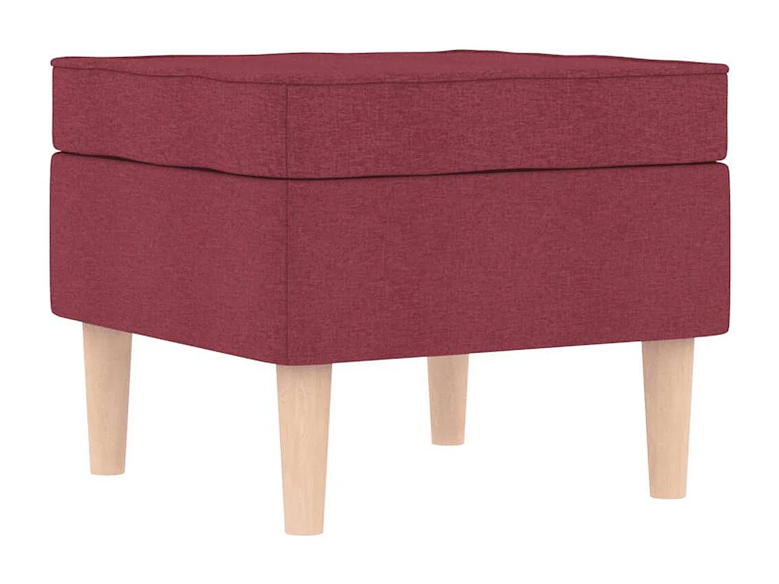 Poltrona Salotto | Sedia Relax | Poltrona con Poggiapiedi Rosso Vino in Tessuto SHL5901