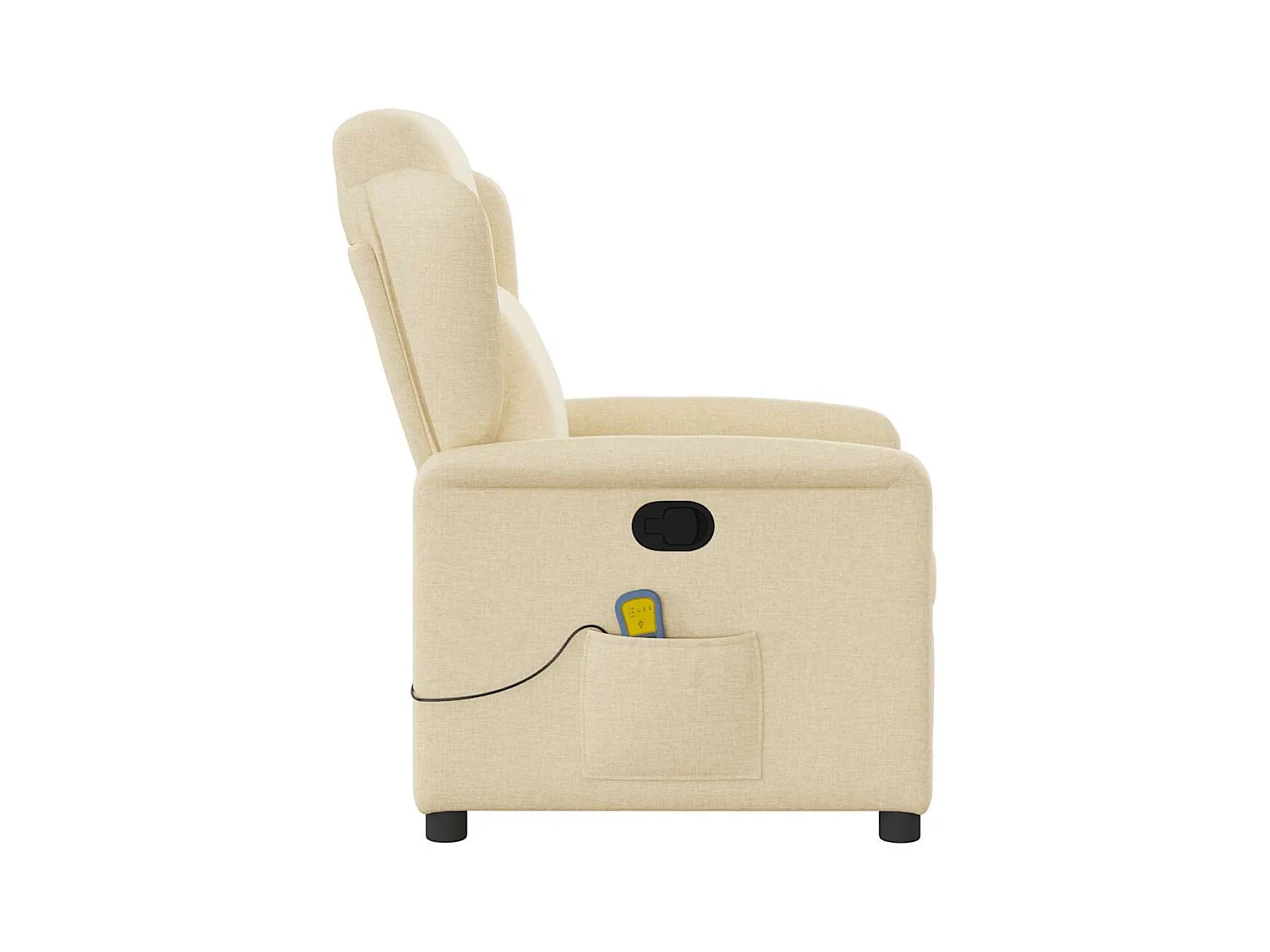 Sillón de salón | Silla | Sillón de masaje reclinable de tela crema SHL5584