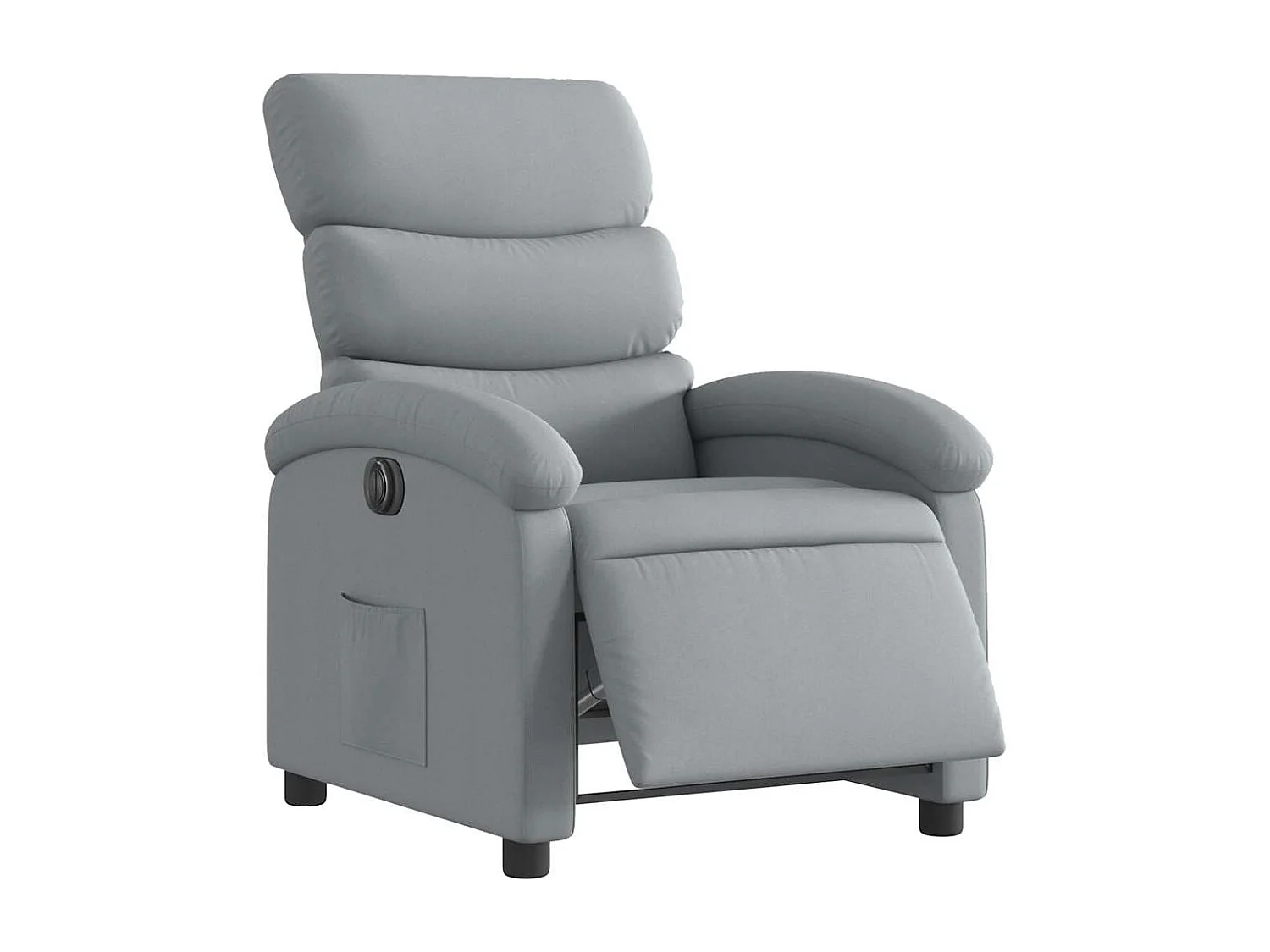 Relaxsessel Elektrisch | Lounge Sessel indoor Hellgrau Stoff SHL26450