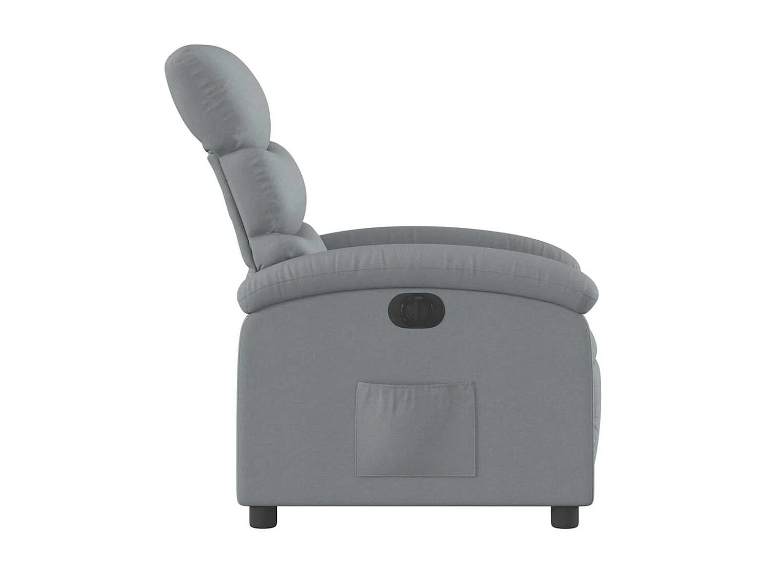Relaxsessel Elektrisch | Lounge Sessel indoor Hellgrau Stoff SHL26450