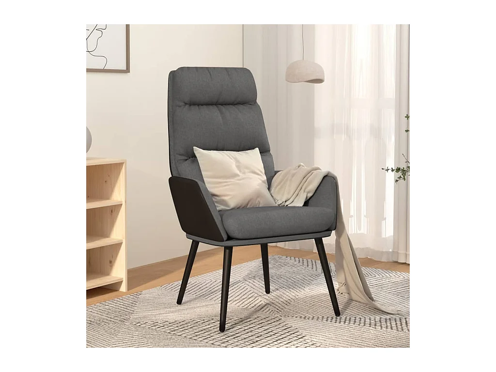 Sillón de relax | Silla de relax de tela gris claro SHL2963