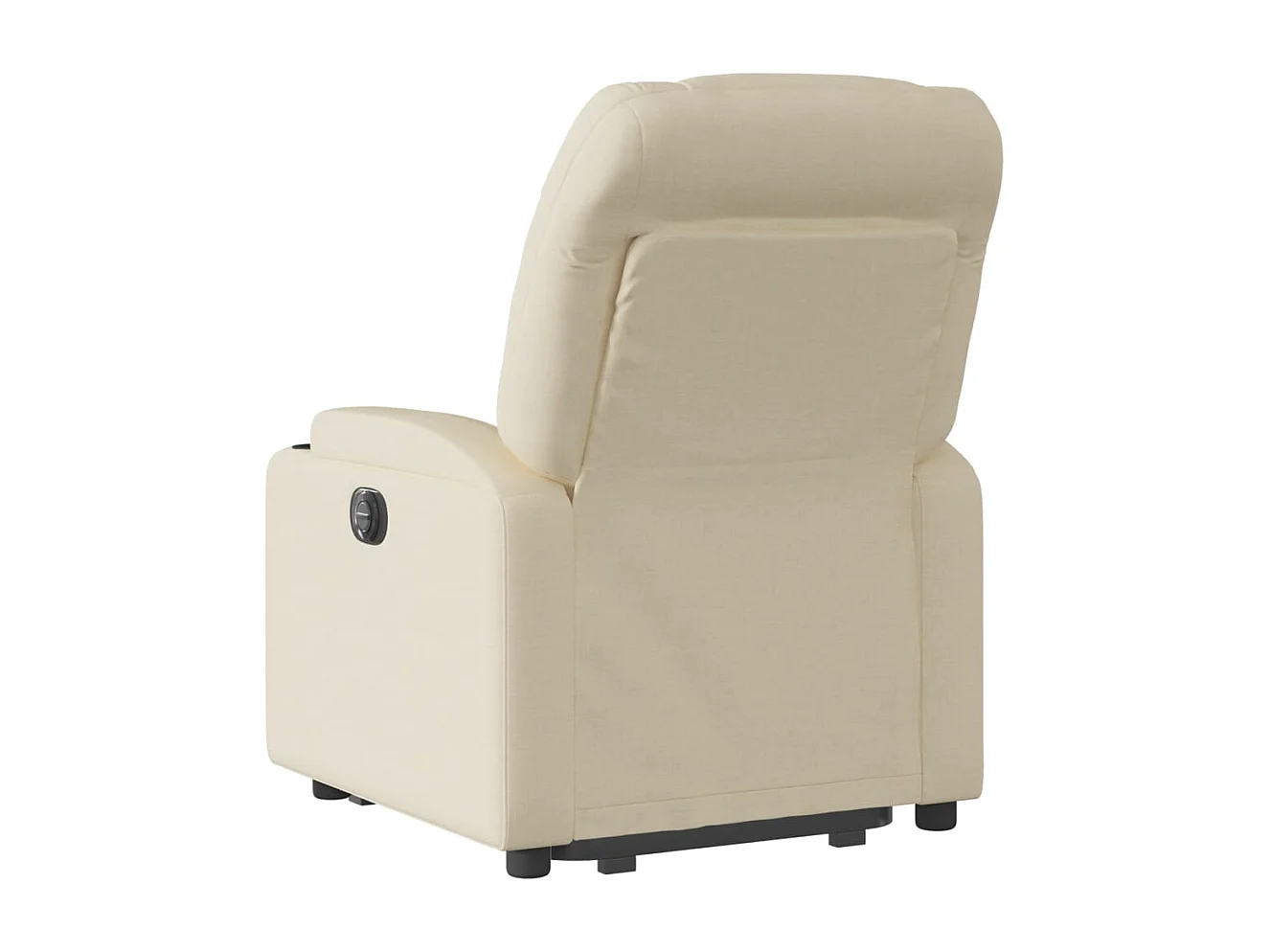 Silla de relax | Sillón eléctrico reclinable elevable de tela color crema SHL4329
