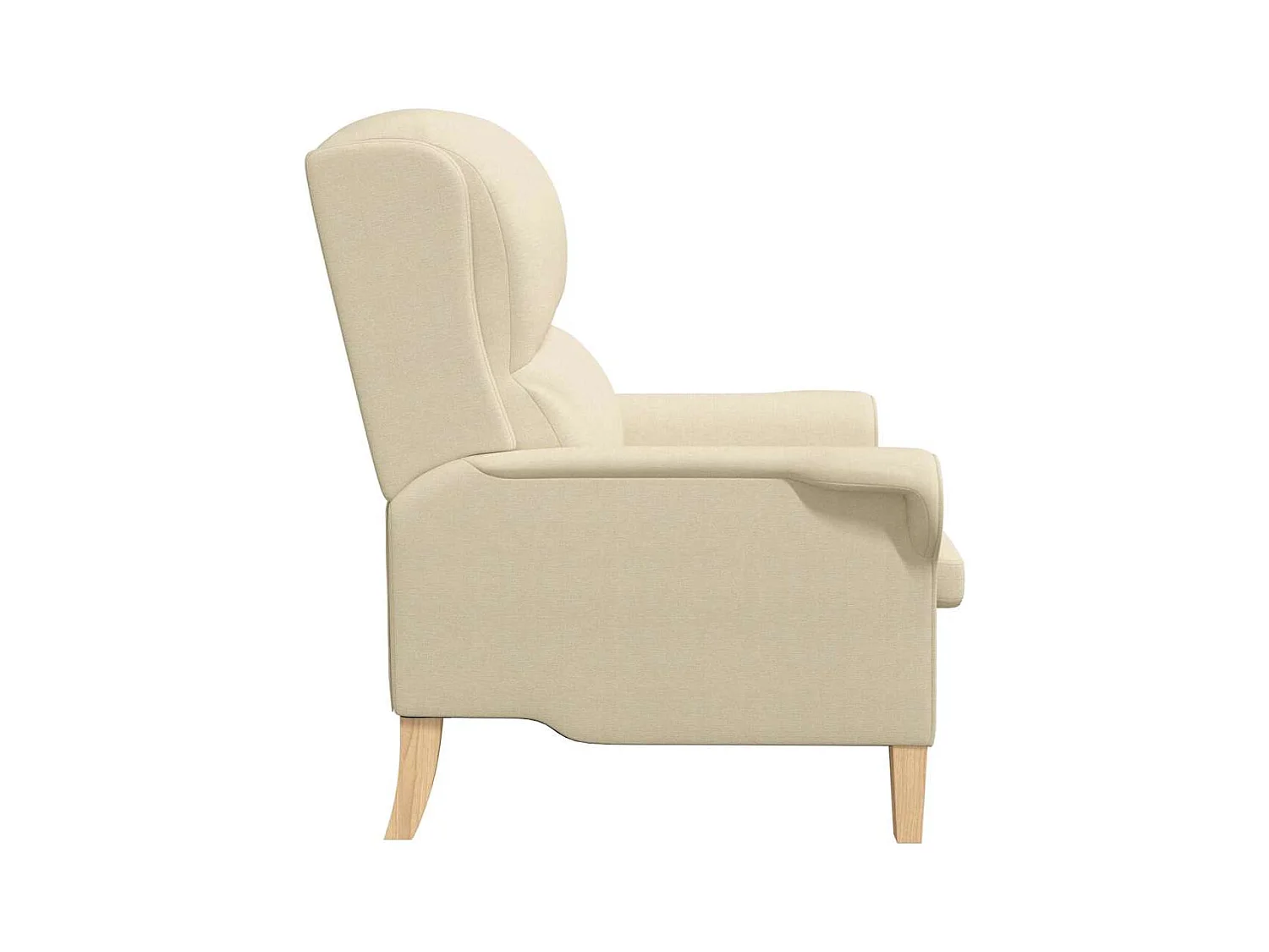 Sillón de salón | Silla de relax Crema 76x94x102 cm tela SHL3011