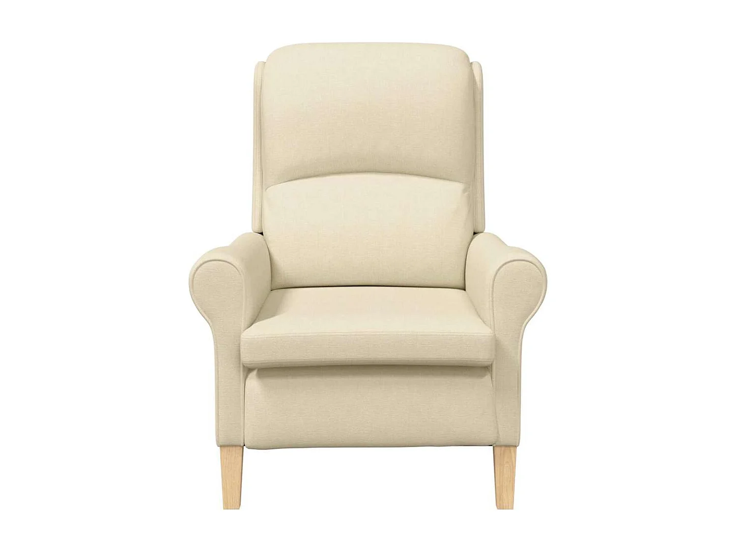 Fauteuil de Salon-Chaise de relax Crème 76x94x102 cm tissu SHL2646