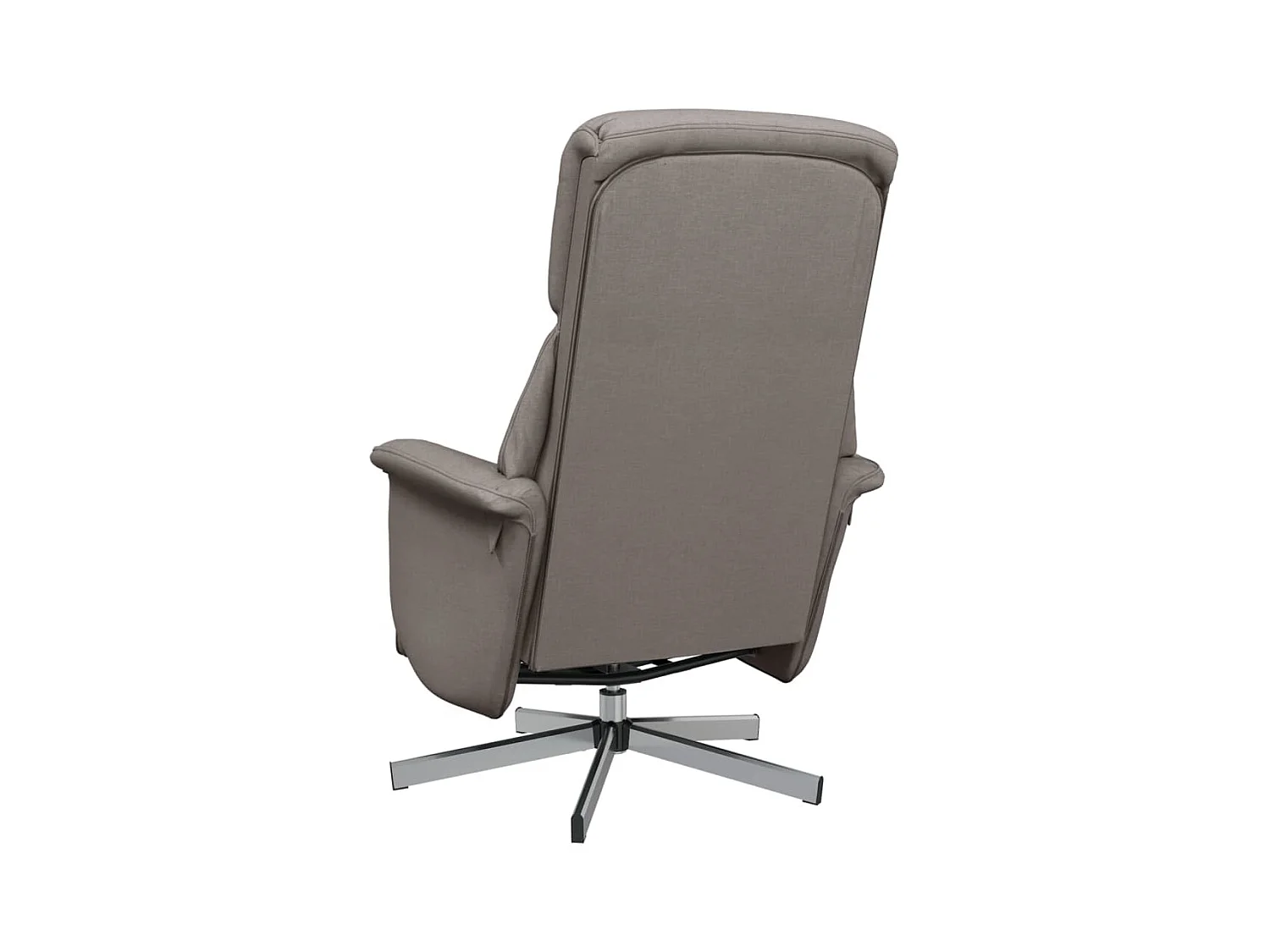 Sillón de relax | Sillón reclinable con reposapiés tela gris taupe SHL2570