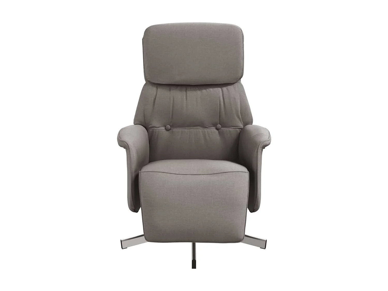 Relaxsessel | Lounge Sessel für Wohnzimmer mit Fußteil Taupe Stoff SHL85947