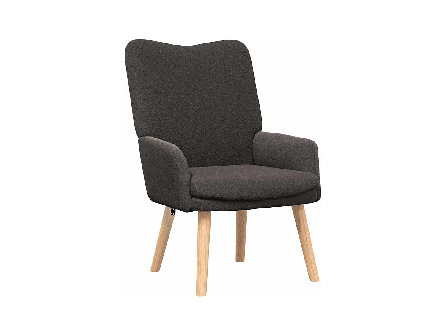 Fauteuil Salon-Chaise de relax Gris foncé 63x67x94 cm tissu SHL3554