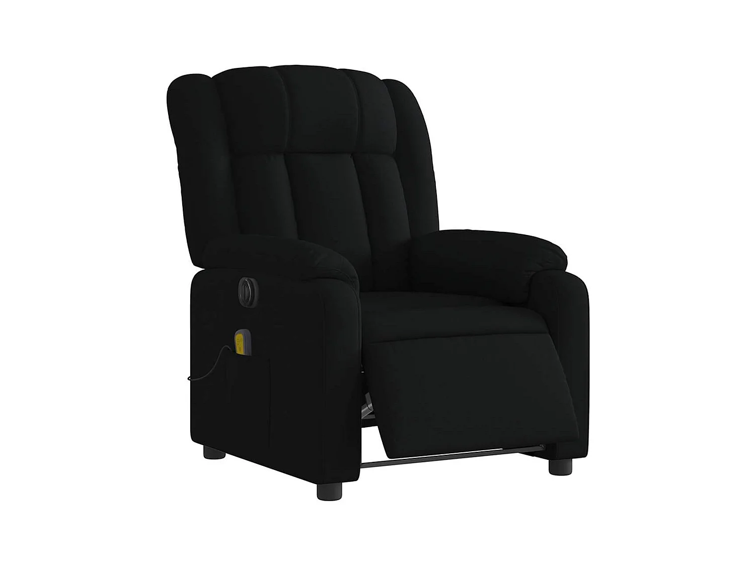 Sillón de relax | Sillón reclinable de masaje eléctrico tela negro SHL4906