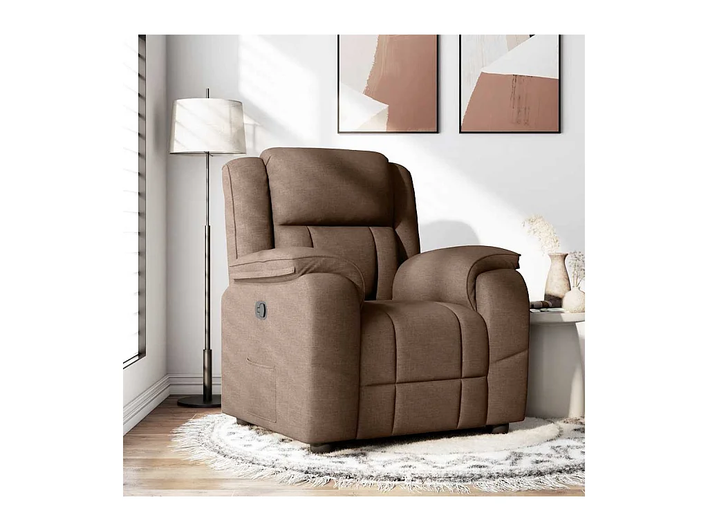 Sillón de relax | Silla | Sillón reclinable de tela marrón SHL8868