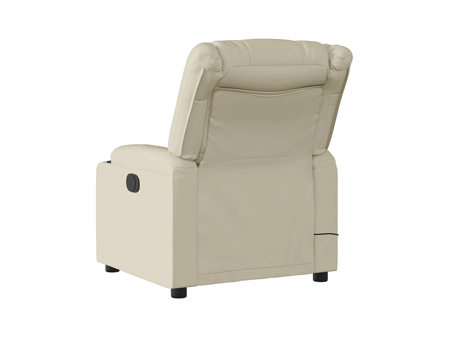 Fauteuil inclinable-Chaise de relax-Fauteuil de Massage crème similicuir SHL4118