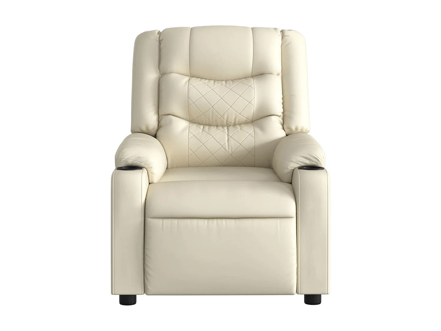Fauteuil inclinable-Chaise de relax-Fauteuil de Massage crème similicuir SHL4118