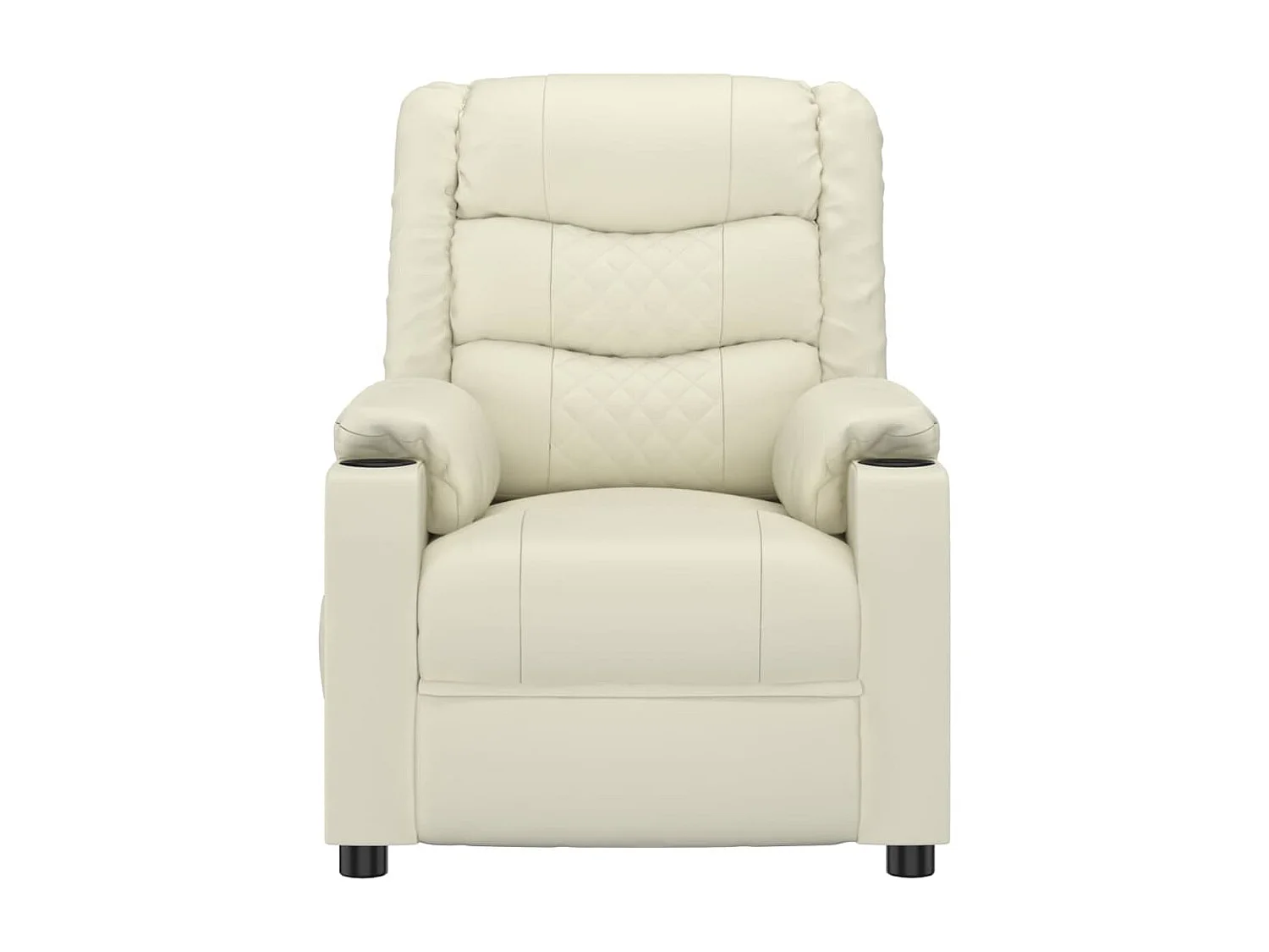 Fauteuil inclinable électrique-Chaise de relax-Fauteuil salon Crème Similicuir SHL5027