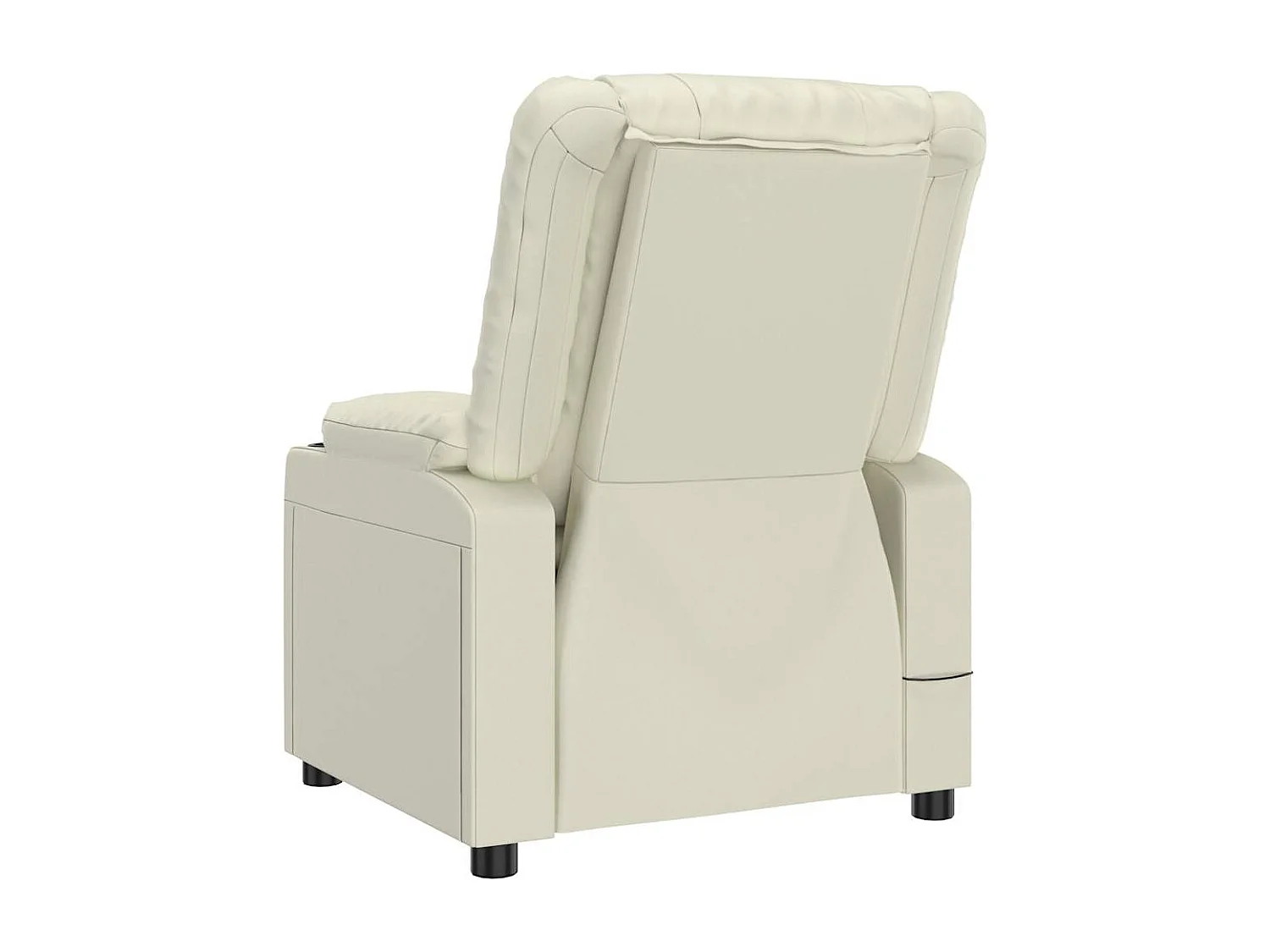 Fauteuil inclinable électrique-Chaise de relax-Fauteuil salon Crème Similicuir SHL5027