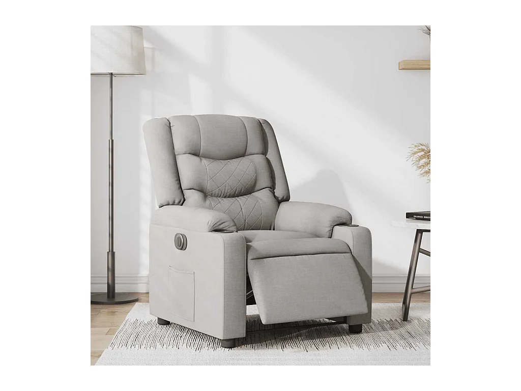 Sillón de relax | Silla | Sillón reclinable eléctrico de tela gris nube SHL9922