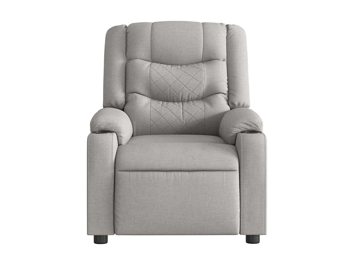 Fauteuil inclinable électrique-Chaise de relax-Fauteuil TV gris nuage tissu SHL4849