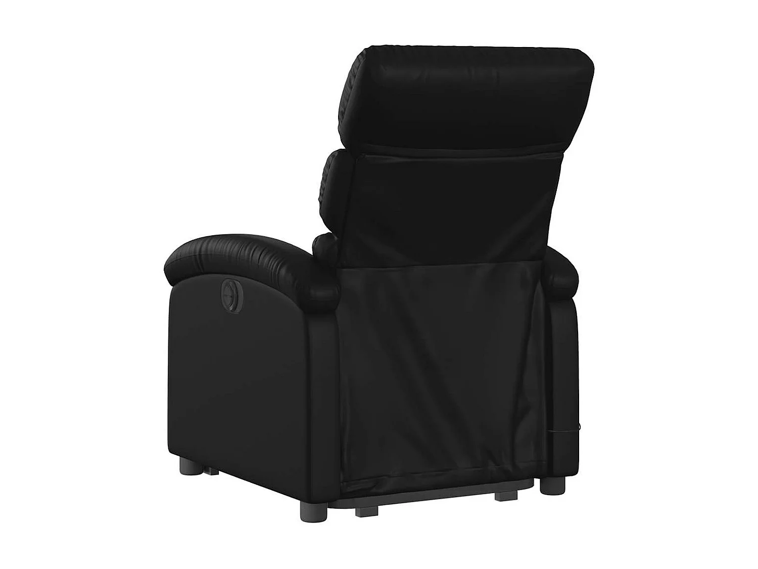Massagesessel mit Aufstehhilfe | Relaxsessel Schwarz Kunstleder SHL75078