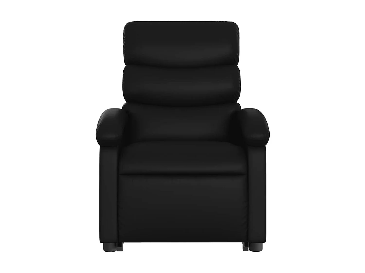 Massagesessel mit Aufstehhilfe | Relaxsessel Schwarz Kunstleder SHL75078