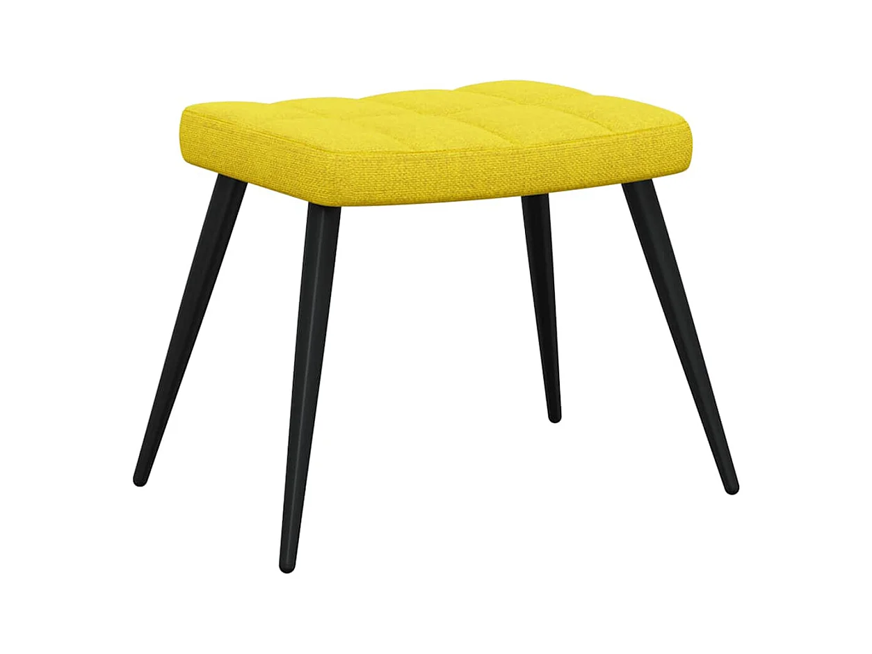 Sillón de relax | Silla de relax con reposapiés tela amarillo mostaza SHL4274