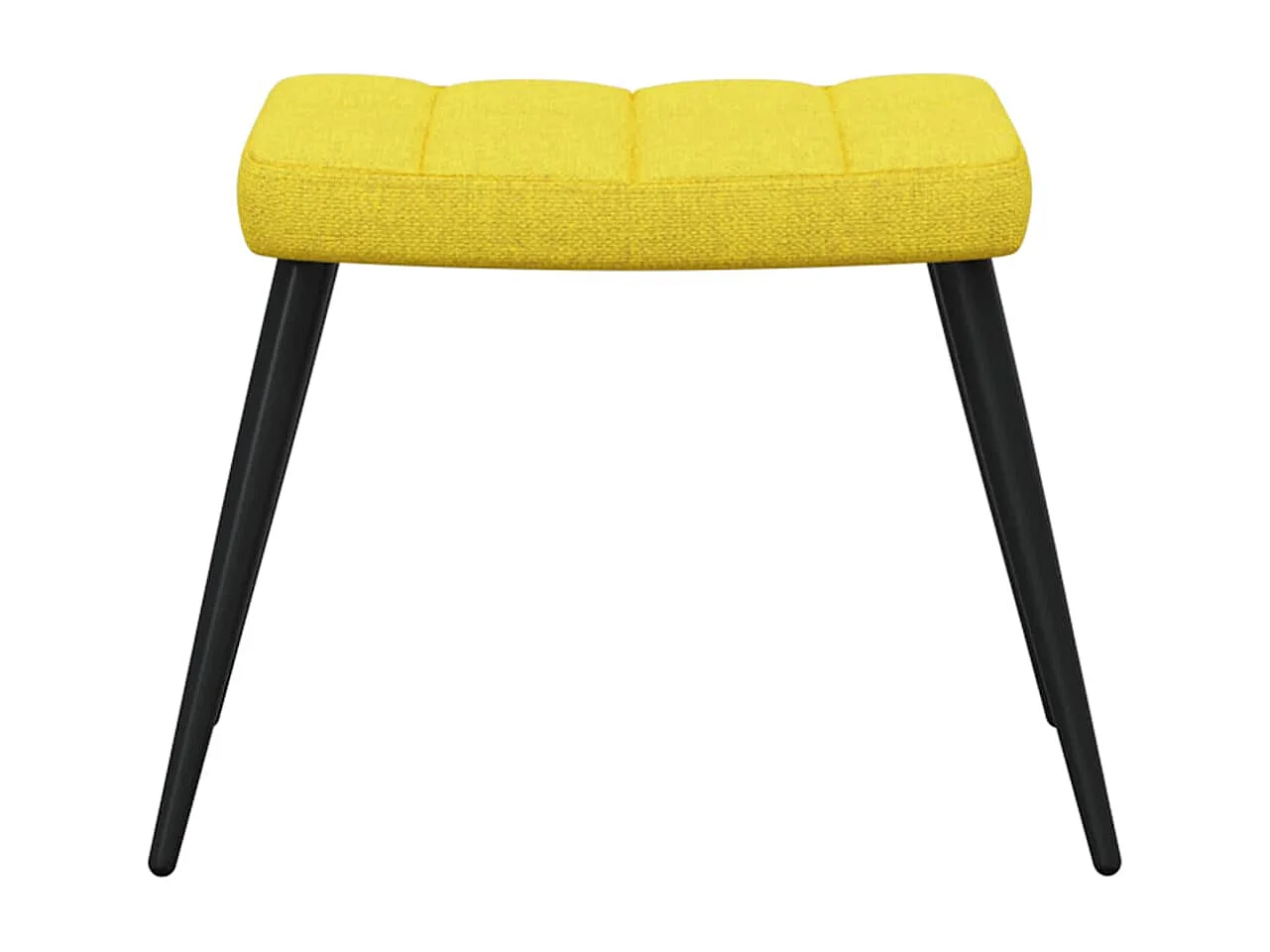 Relaxsessel mit Hocker | Lounge Sessel Senfgelb Stoff SHL92009