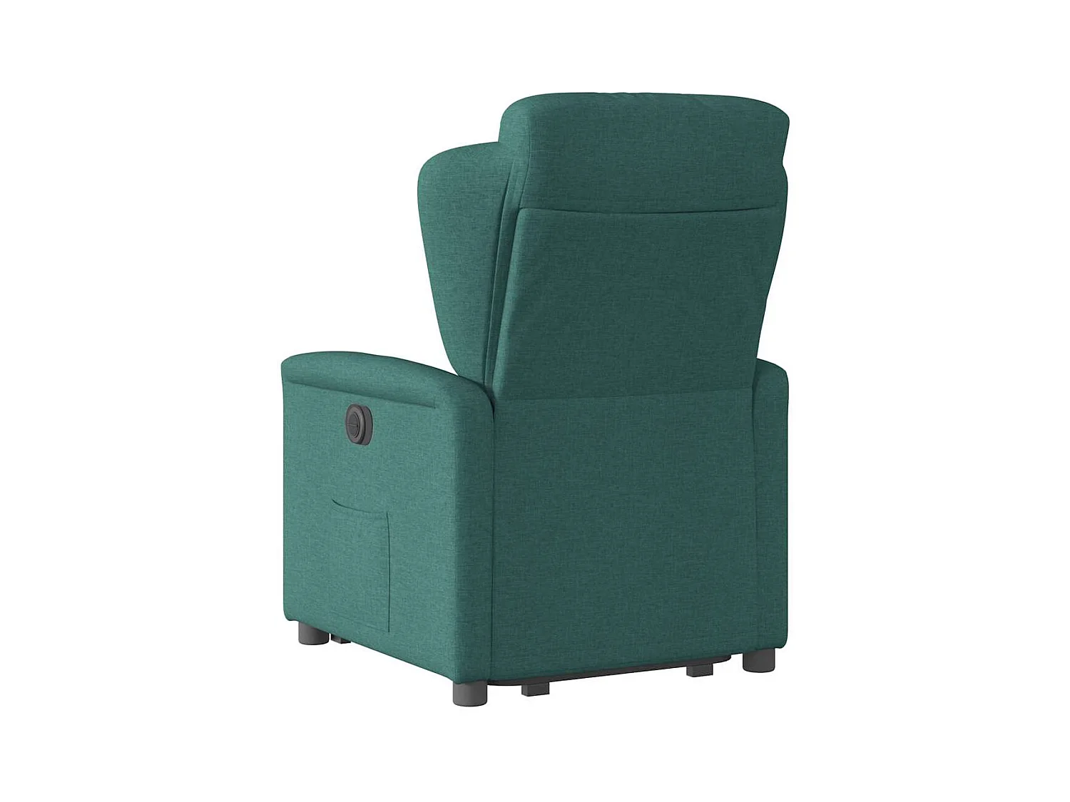 Silla de relax | Sillón eléctrico reclinable elevable de tela verde oscuro SHL8162