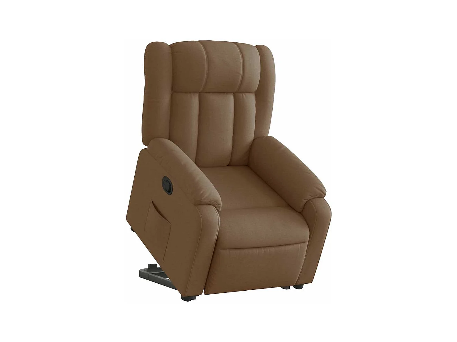 Sillón de relax | Silla | Sillón reclinable elevable de tela marrón SHL4498