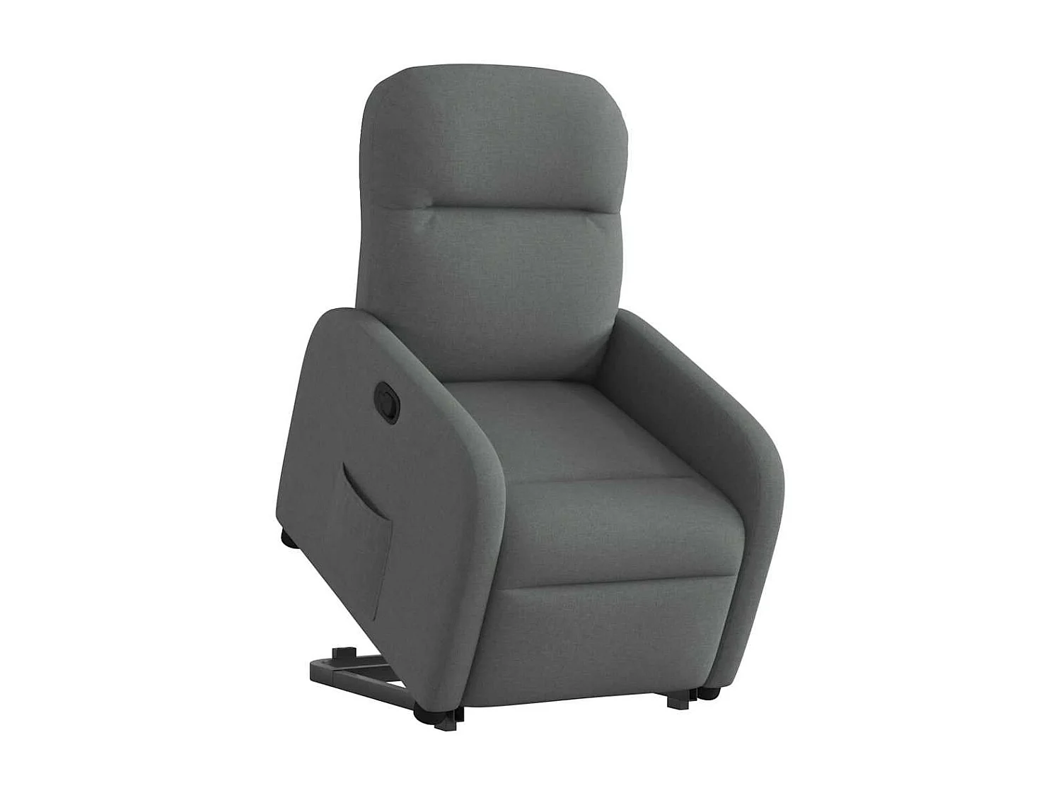 Fauteuil inclinable-Chaise de relax-Fauteuil TV Gris foncé Tissu SHL4188