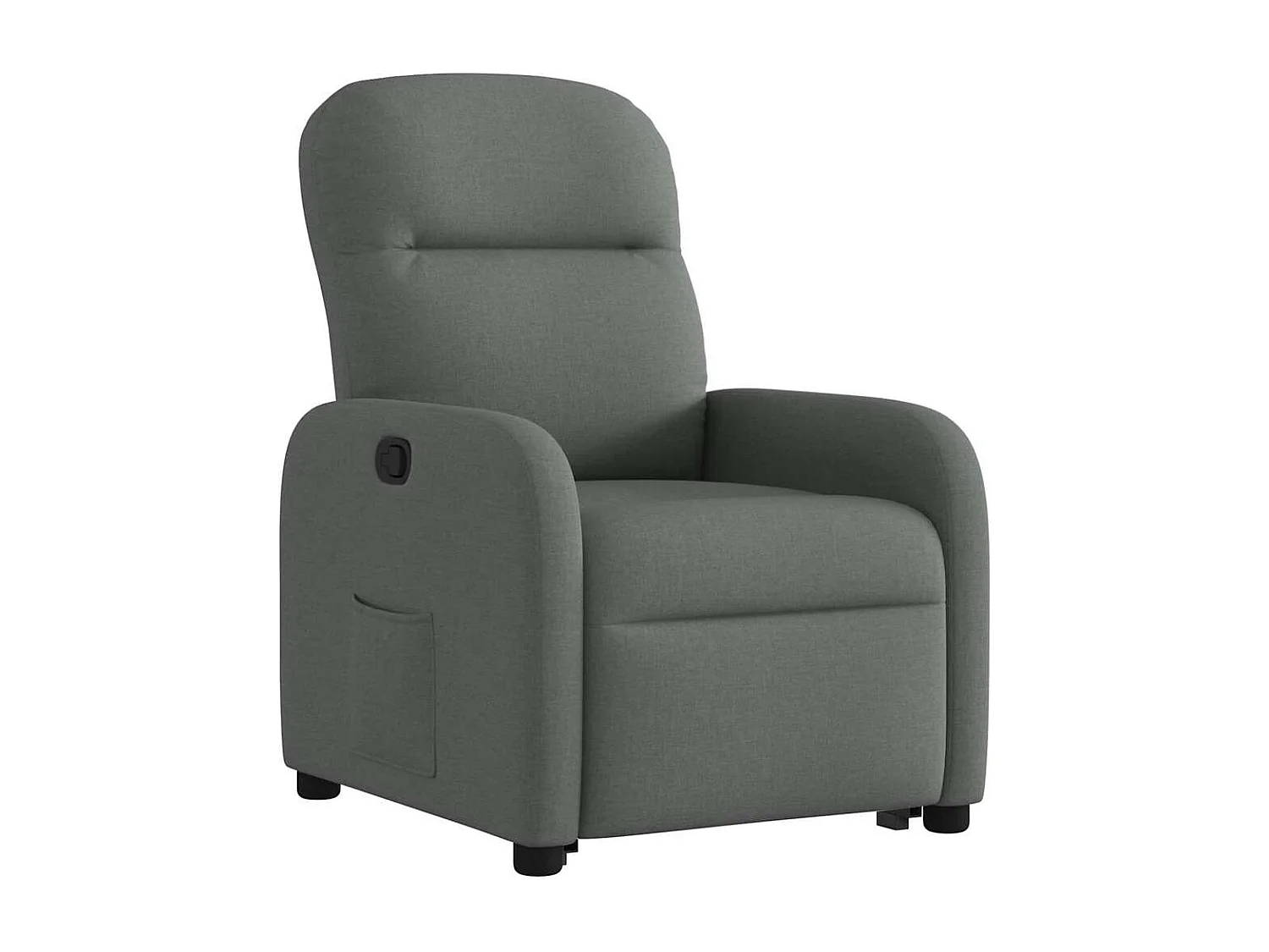 Fauteuil inclinable-Chaise de relax-Fauteuil TV Gris foncé Tissu SHL4188