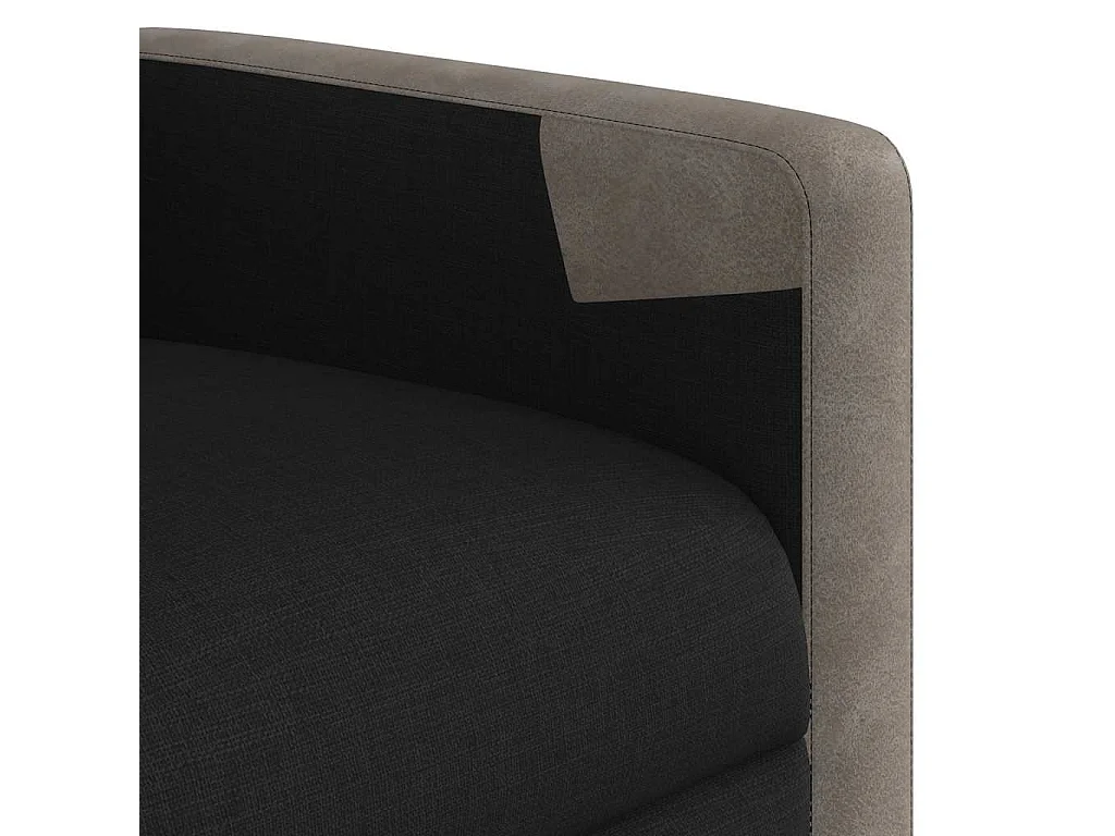 Fauteuil inclinable-Chaise de relax-Fauteuil de Massage Noir Tissu SHL3311