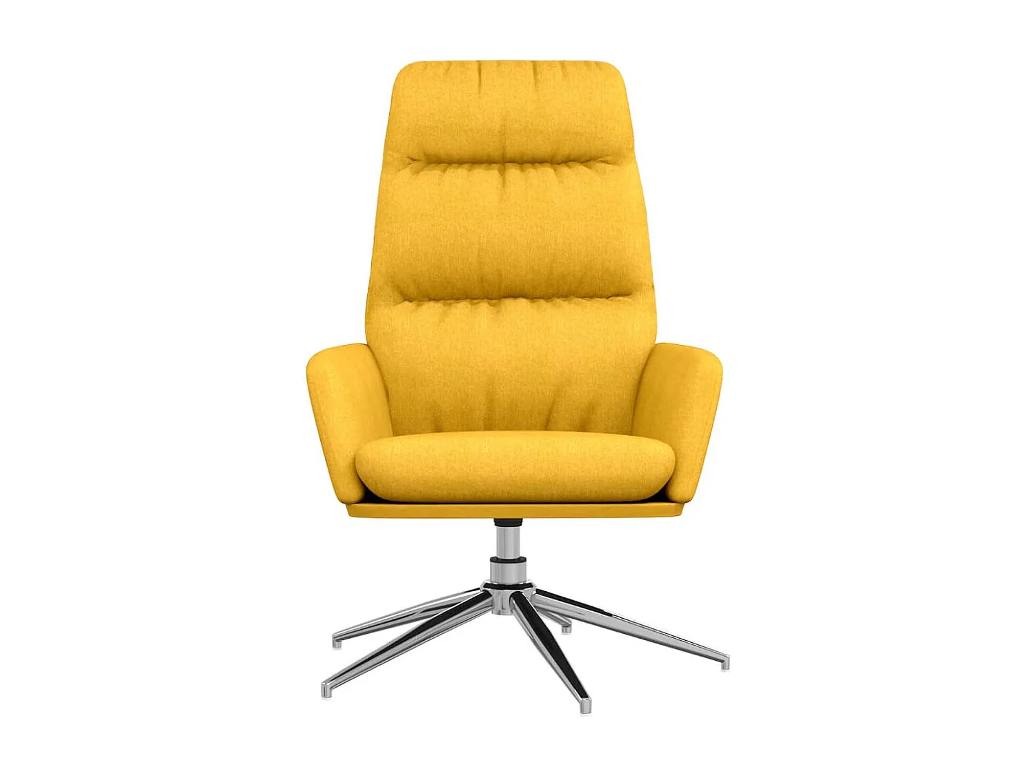 Chaise de relaxation-Fauteuil de Salon Jaune moutarde Tissu SHL3828