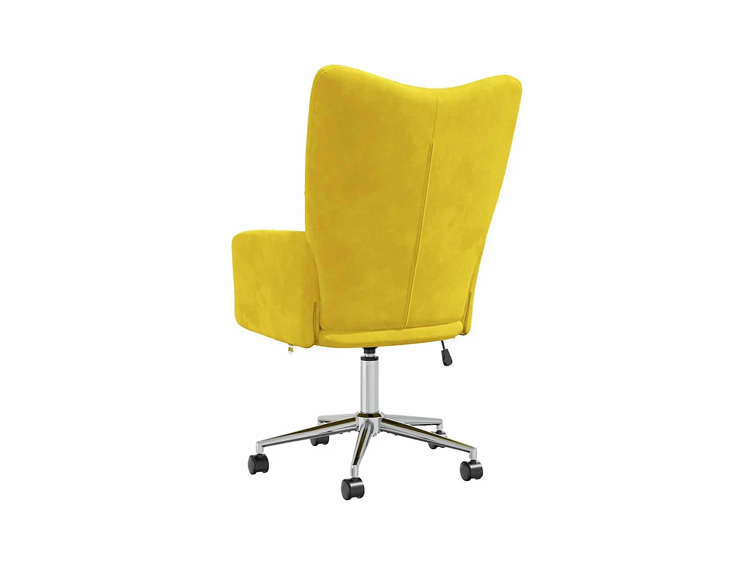 Sillón de relax | Silla de relax de terciopelo amarillo mostaza SHL5973