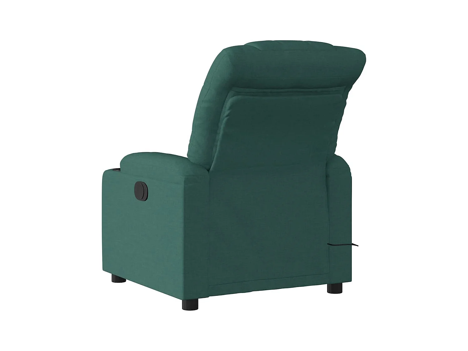 Poltrona reclinável de massagens elétrica tecido verde-escuro SHL970336