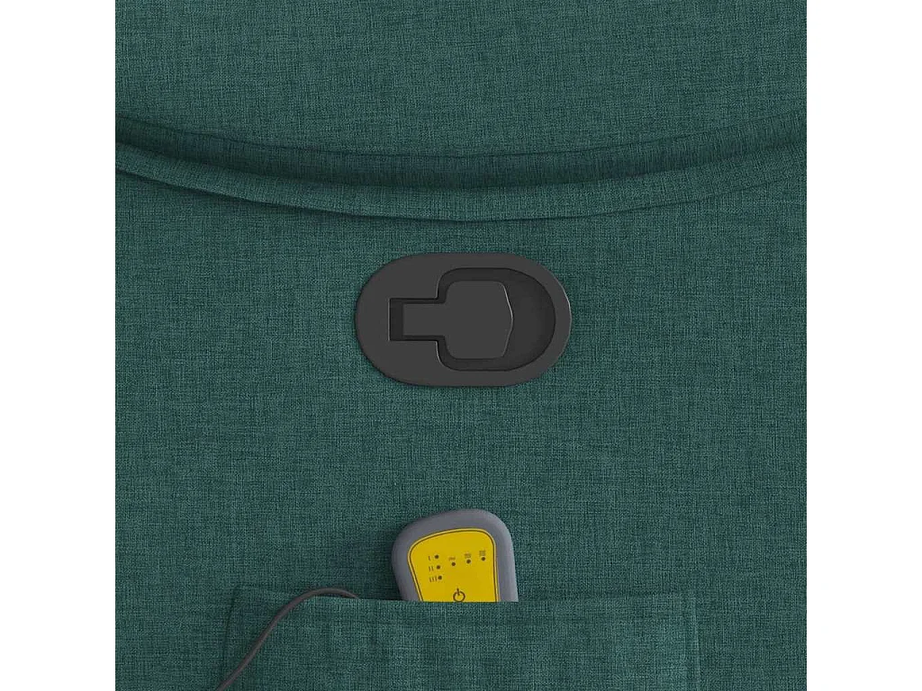 Sillón de salón | Silla | Sillón de masaje reclinable de tela verde oscuro SHL8692