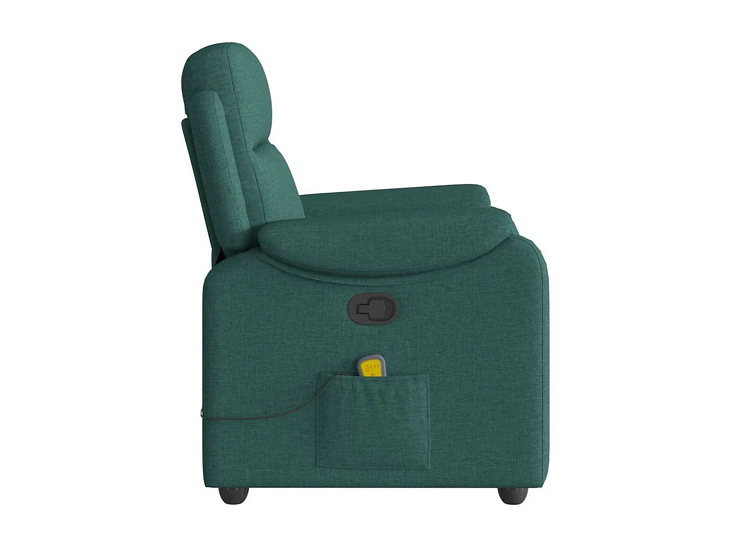 Fauteuil inclinable-Chaise de relax-Fauteuil de Massage Vert foncé Tissu SHL3135