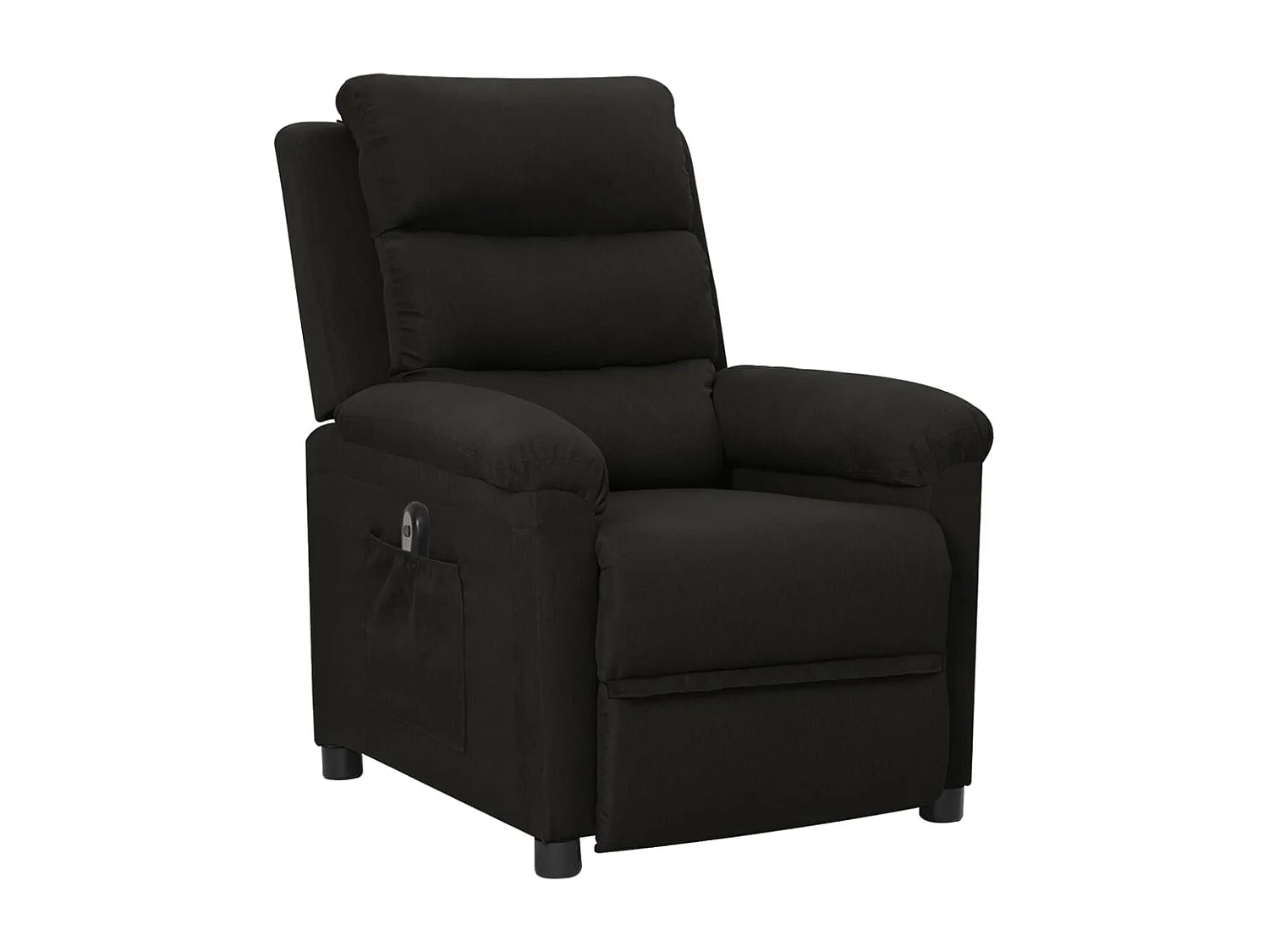 Relaxsessel Elektrisch | Lounge Sessel indoor Schwarz Stoff SHL88562