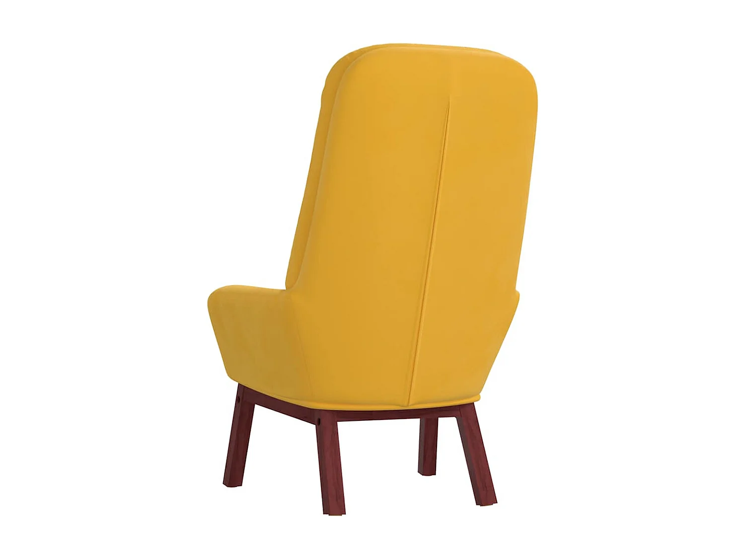 Chaise de relaxation-Fauteuil de Salon Jaune moutarde Velours SHL4266