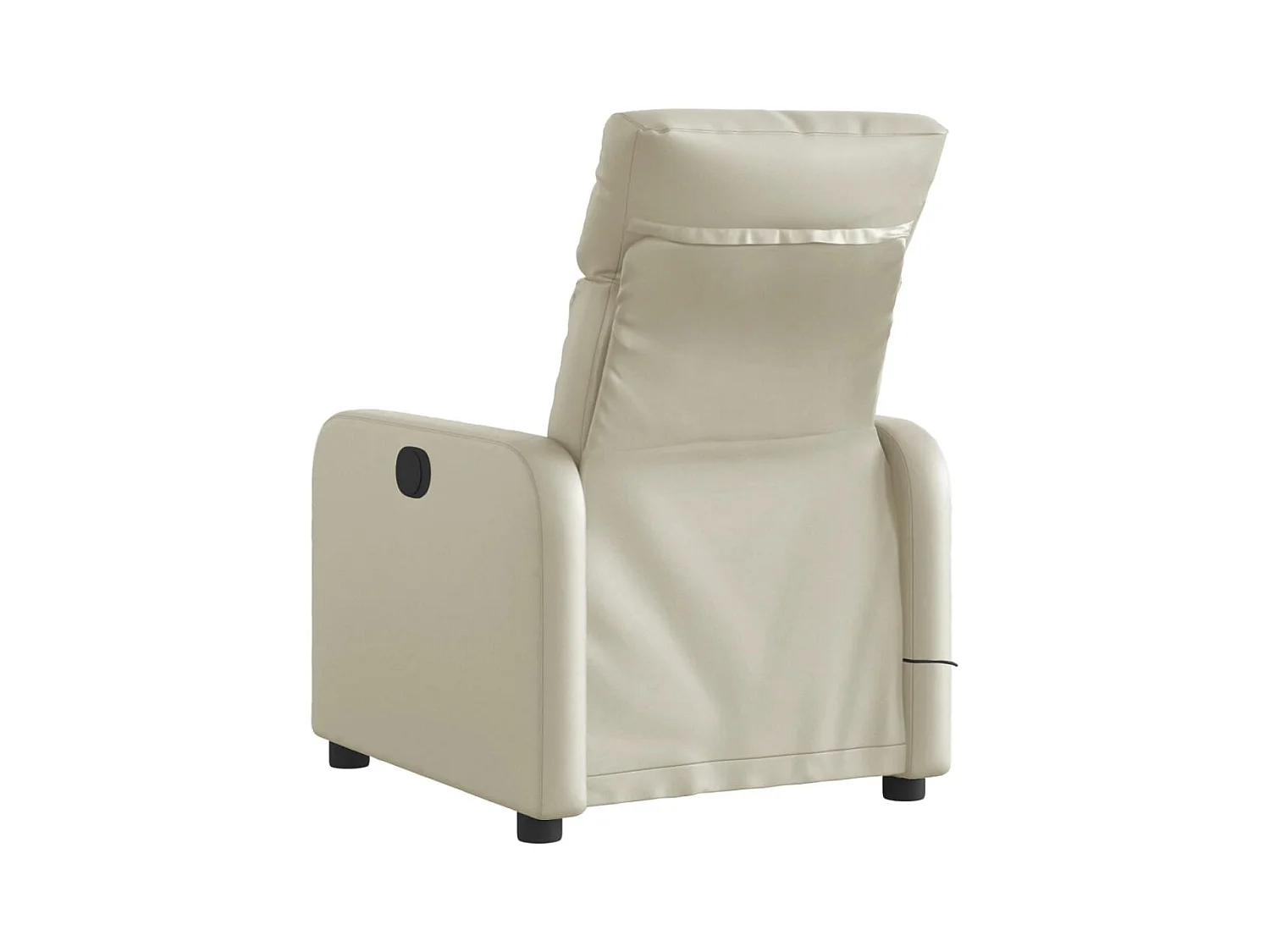 Sillón de salón | Silla | Sillón de masaje reclinable eléctrico cuero sintético crema SHL9440