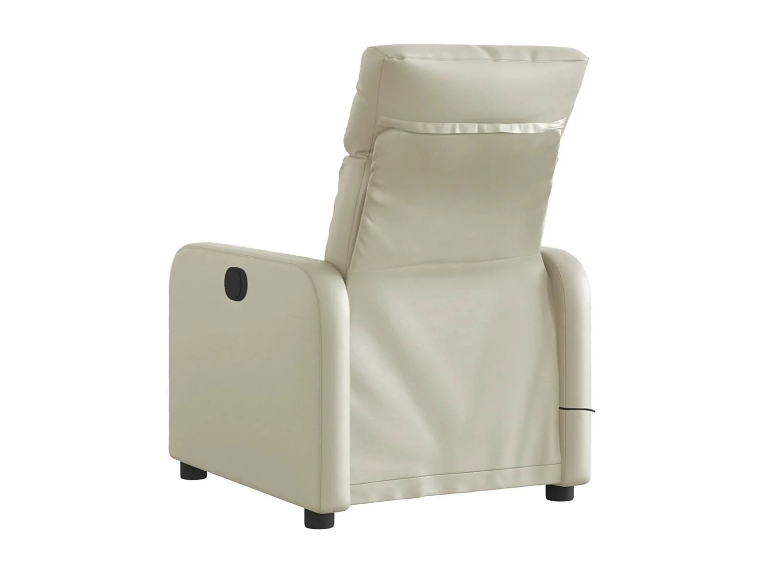Fauteuil inclinable électrique-Fauteuil de massage de Salon crème similicuir SHL1501