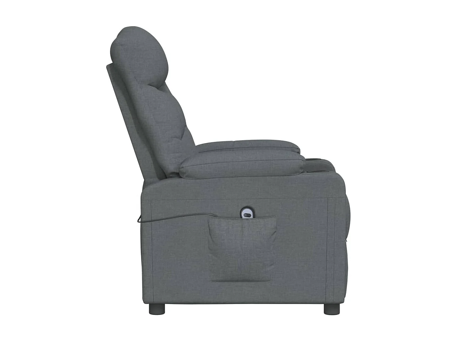 Relaxsessel Elektrisch | Lounge Sessel indoor Dunkelgrau Stoff SHL88612