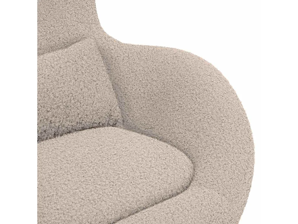 Eivormige stoel Lichtgrijs 63 x 73 x 90 cm Stof