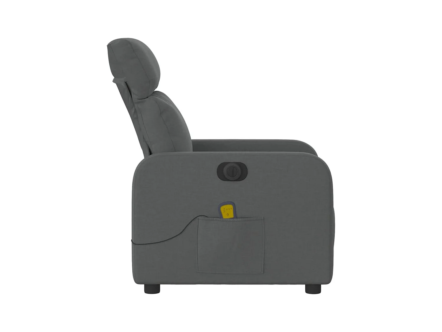 Sillón de relax | Sillón reclinable de masaje eléctrico tela gris oscuro SHL8238