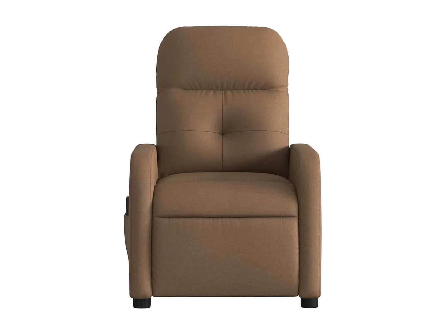 Fauteuil inclinable électrique-Chaise de relax-Fauteuil de Massage marron tissu SHL4712