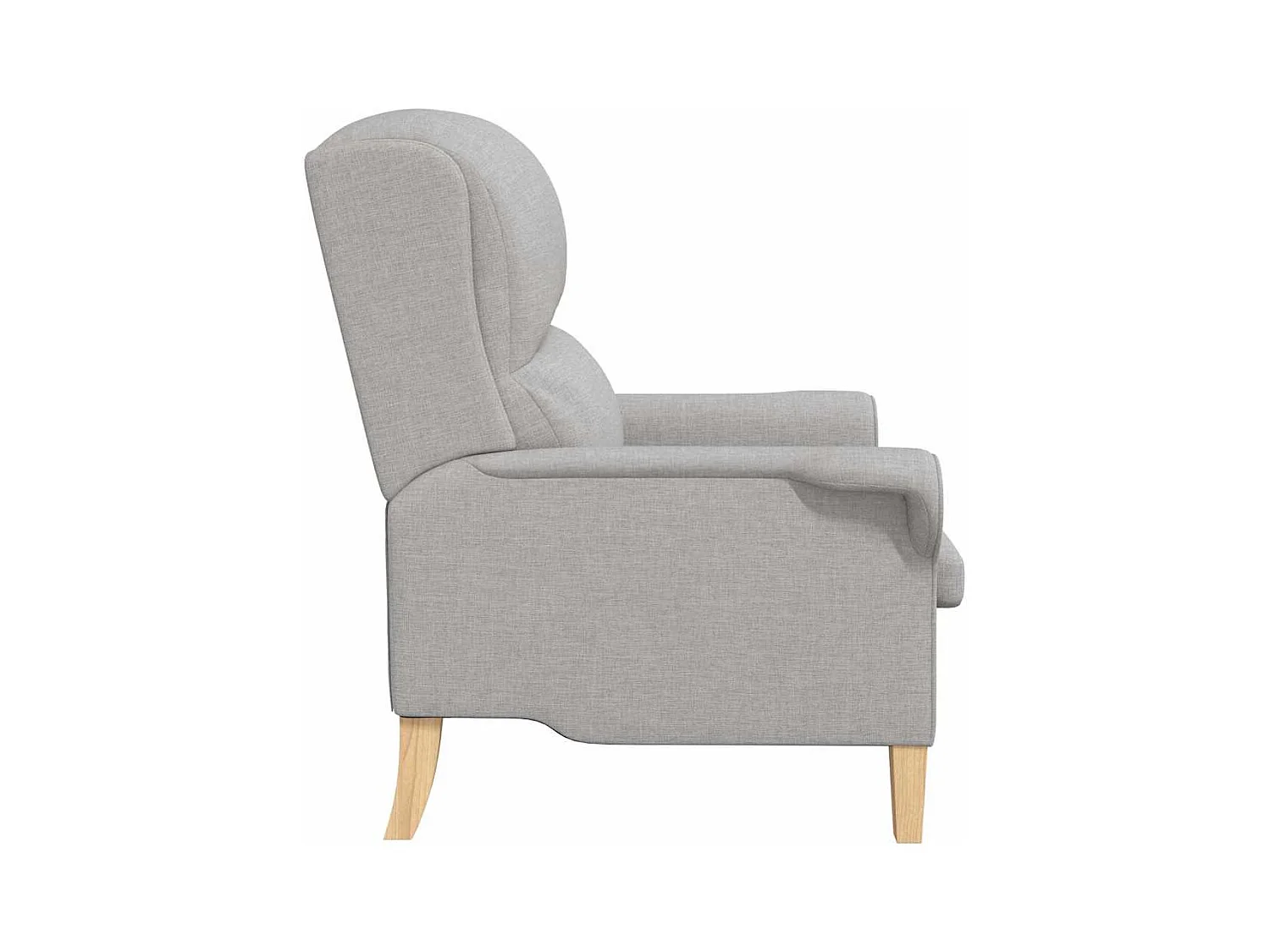 Sillón de salón | Silla de relax | Sillón Gris nube 76x94x102 cm tela SHL3882